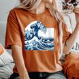 Blue Cats Wave For Kamala Drôle Chat Propriétaires Kamala Harris T-shirt oversize confortable pour femme Yam