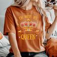 Camicie Abbinate Queen King Couple I'm With My Queen T-shirt comoda oversize da donna Yam
