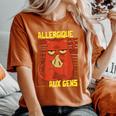 Chat Humour Fille Enfant Allergique Aux Gens T-shirt oversize confortable pour femme Yam