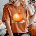 Divertente Costume Da Cipolla Per Ragazzi E Ragazze All'aglio T-shirt comoda oversize da donna Yam
