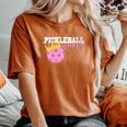 Donna Pickleball Queen Pickleball Femminile Con Collo A T-shirt comoda oversize da donna Yam