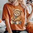 Donna Simpatico Orsacchiotto Per Uomini Donne Bambini Con Collo A T-shirt comoda oversize da donna Yam