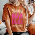 Donna Sono Una Brava Ragazza Magliette Divertenti Donna Con Collo A T-shirt comoda oversize da donna Yam