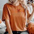 Ekg Heartbeat Turkey Nurse Nursing School Fall Thanksgiving Women's Oversized Comfort T-Shirt Yam