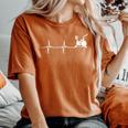 -Élo D'intérieur Ekg Line Heartbeat T-shirt oversize confortable pour femme Yam