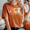 Patient Care Tech Groovy Pct Patient Care Technician Women's Oversized Comfort T-Shirt Yam