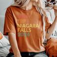 Girls Trip Niagara Fall 2024 Summer Vacation Friends Family Women's Oversized Comfort T-Shirt Yam