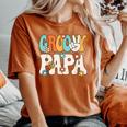 Groovy Papa Dad Retro Hippie 60S 70S Party Outfit Men Women's Oversized Comfort T-Shirt Yam