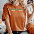 Heartbeat Pulse Mountains Ekg Randonnée Cadeau Rétrointage T-shirt oversize confortable pour femme Yam