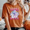 Ironic Alpha Male Unicorn Sarcastic Hilarious Meme Women's Oversized Comfort T-Shirt Yam