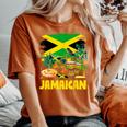 Jamaican Flag Outfit Ideas For & Novelty Jamaica Flag Women's Oversized Comfort T-Shirt Yam