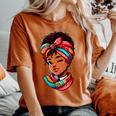 Jolie Fille Africaine Style Afro T-shirt oversize confortable pour femme Yam