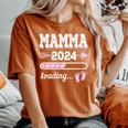Mamma 2024 Loading Regalo Madre Gravidanza Nascita Con Collo A T-shirt comoda oversize da donna Yam