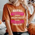 Migliore Mamma Figlia Figlio Fratelli Festa Del Mamma T-shirt comoda oversize da donna Yam