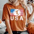 Pallacanestro Usa Squadra Bandiera Americana Us Basket Uomini Donne T-shirt comoda oversize da donna Yam