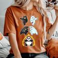 Panda Camicia Orso Polare Orso Nero Animale Fusion Panda Amante T-shirt comoda oversize da donna Yam