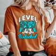 Regalo 43 Anni Compleannoideogiochi Uomini Donne Anno 1978 T-shirt comoda oversize da donna Yam