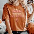 Regalo Divertente Donna Mamma Jack Russel Cane Con Collo A T-shirt comoda oversize da donna Yam