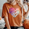 Retro I Love Heart Taylor Groovy Personalizzato Nome T-shirt comoda oversize da donna Yam