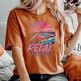 Style Esthétiqueaporwave Japanese Relax Kanji T-shirt oversize confortable pour femme Yam