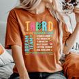 Third Grade Teacher Tour Dream Team Happy Back To School Women's Oversized Comfort T-Shirt Yam