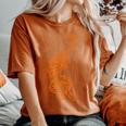 Tigre Illustration Chasse Animal Félin Homme Cadeau T-shirt oversize confortable pour femme Yam