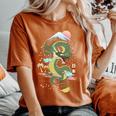 Tokyo Japon Dragon & Mt Fuji Avec Kanji Japonais Calligraphi T-shirt oversize confortable pour femme Yam