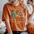 Tulum Mexico Sea Turtle Tulum Women's Oversized Comfort T-Shirt Yam