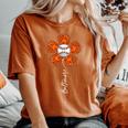 Vintage Flower Baseball Baltimore Lover Player And Fans Women's Oversized Comfort T-Shirt Yam