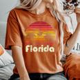 Vintage Retro Florida Beach Sun 70'S 80'S Style Mom Dad Women's Oversized Comfort T-Shirt Yam