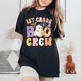1St Grade Boo Crew First Grade Halloween Costume Teacher Women's Oversized Comfort T-Shirt Black