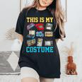 This Is My 80S Costume 1980S Party 80'S Outfit Women Women's Oversized Comfort T-Shirt Black