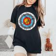 Arc De Tir À L'arc De Chasse Flèche Cible Hommes S T-shirt oversize confortable pour femme Black