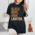 Avvocato Nero Divertente Moglie Mamma Avvocato Avvocato Femminile T-shirt comoda oversize da donna Black