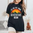Back To School Let The 4Th Grade Adventure Begin 2024 Women's Oversized Comfort T-Shirt Black
