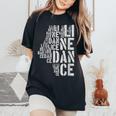 Cadeau Pour Line Dancer Line Dance Women's Oversized Comfort T-Shirt Black