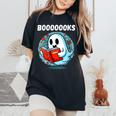 Donna Libro Spirito Lettura Romano Storie Libri Divertente Con Collo A T-shirt comoda oversize da donna Black