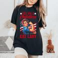 Elezione Elettorale Senza Figli Cat Lady Usa T-shirt comoda oversize da donna Black