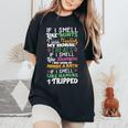 Horse Lover Ladies Equestrian If I Smell Horse Women's Oversized Comfort T-Shirt Black