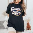 Future Milf Retro Hot Momintage Donna Future Milf T-shirt comoda oversize da donna Black