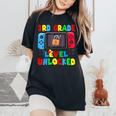 Game Gaming 3Rd Grade Level Unlocked First Day Boys Toddlers Women's Oversized Comfort T-Shirt Black