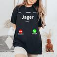 Jager Sta Chiamando Cool Sarcastico T-shirt comoda oversize da donna Black