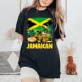 Jamaican Flag Outfit Ideas For & Novelty Jamaica Flag Women's Oversized Comfort T-Shirt Black