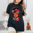 Jolie Fille Africaine Style Afro T-shirt oversize confortable pour femme Black