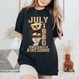 July 44Th Birthday 1980 Awesome Teddy Bear Women's Oversized Comfort T-Shirt Black