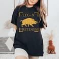 Legio X Fretensis Legione Militare Dell'antica Roma T-shirt comoda oversize da donna Black