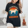 Life Is Better With A Lagotto Romagnolo Cane Da Tartufo T-shirt comoda oversize da donna Black