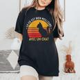 Message Drôle Mignon Cute Kawaii Et Rigolo Humour Chat T-shirt oversize confortable pour femme Black