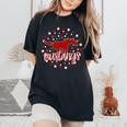 Mustangs School Spirit Football Mom Mustang Pride Teacher Women's Oversized Comfort T-Shirt Black