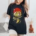 Nouilles Ramen Dragon Ramen Japonais Cadeau T-shirt oversize confortable pour femme Black